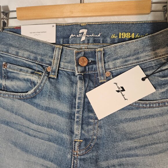 7 For all Mankind Vintage High Waist Josefina Boyfriend Jeans - Picture 7 of 12